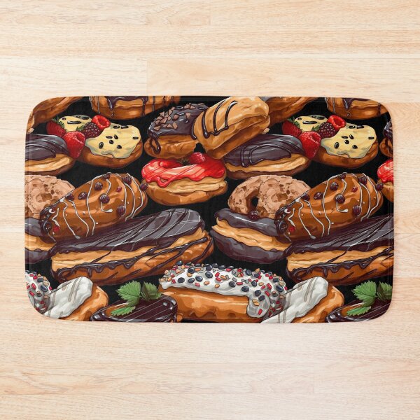 Item preview, My Grandmother's Cakes - Eclairs Cute Vintage Food Pattern designed and sold by SecretDicer.