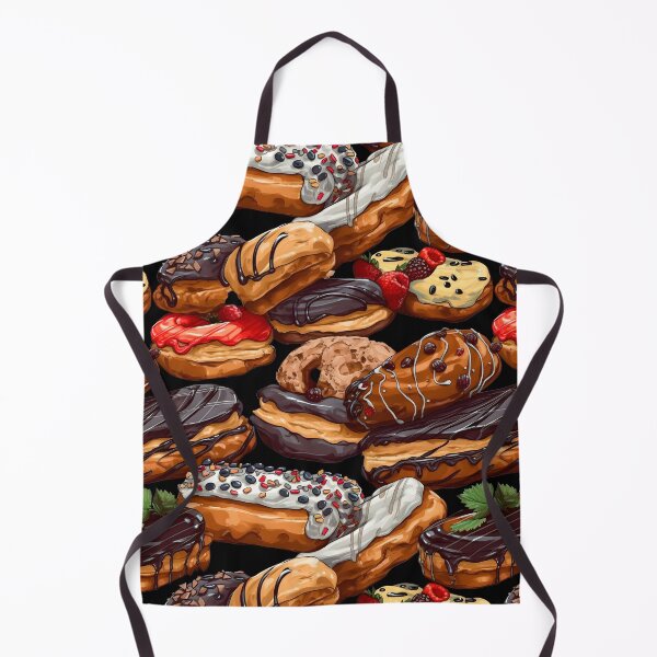 Item preview, My Grandmother's Cakes - Eclairs Cute Vintage Food Pattern designed and sold by SecretDicer.