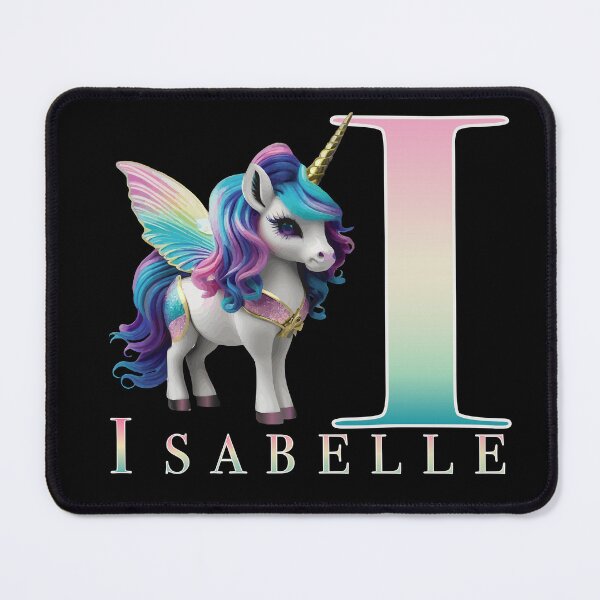 Item preview, Isabelle name with a cute unicorn designed and sold by Lubellebubble20.