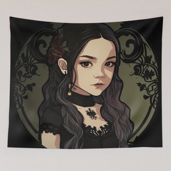 Item preview, Wednesday little goth girl  designed and sold by Artistic Pandas.