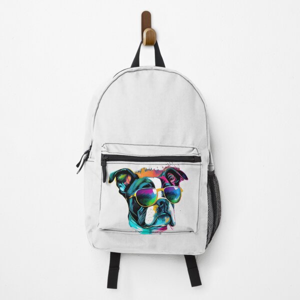 Item preview, Colorful cool bulldog dog with sunglasses designed and sold by MLArtifex.