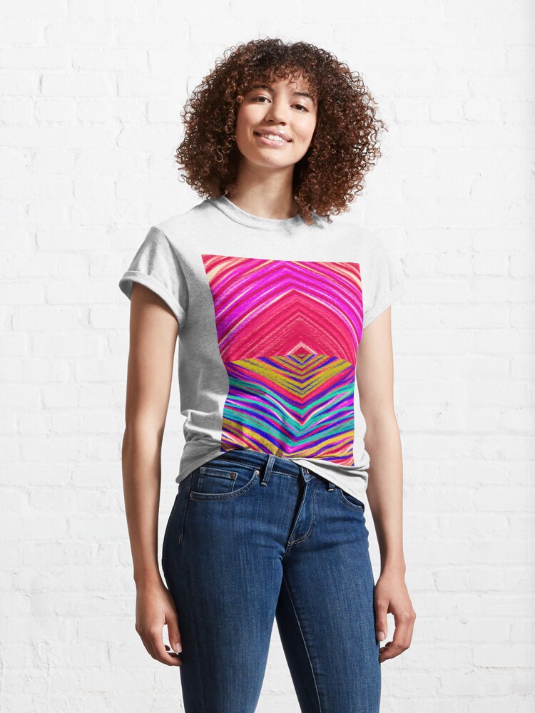Alternate view of Psychedelic Rainbow Classic T-Shirt