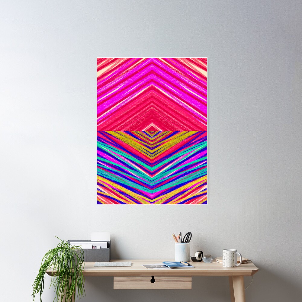 Psychedelic Rainbow Poster