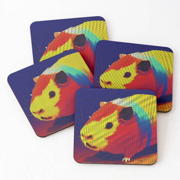 Item preview, Colorful Abstract Guinea Pig 8-bit Pixel Art designed and sold by PixelDripped.