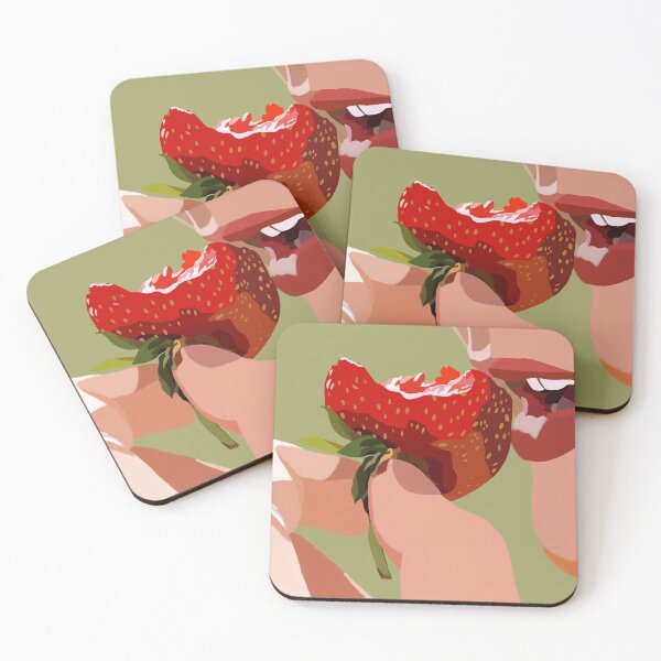 Item preview, Woman eating strawberry/ fresh strawberry designed and sold by YMarshallArts.