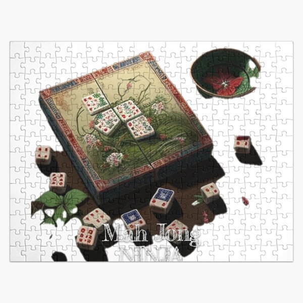 Solve Mahjong jigsaw puzzle online with 130 pieces