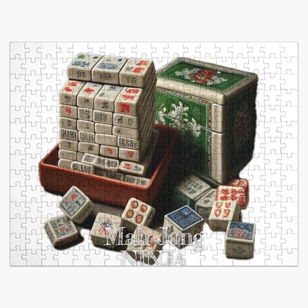 Solve Mahjong jigsaw puzzle online with 130 pieces