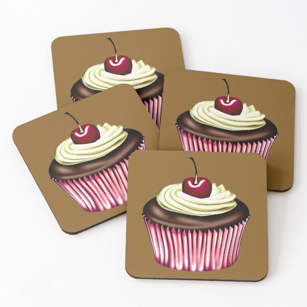 Item preview, Chocolate Cupcake with a Cherry on Top  designed and sold by Marymarice.