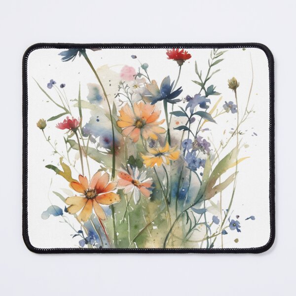 Item preview, Watercolor Wildflower Bunch designed and sold by LeafyLife.