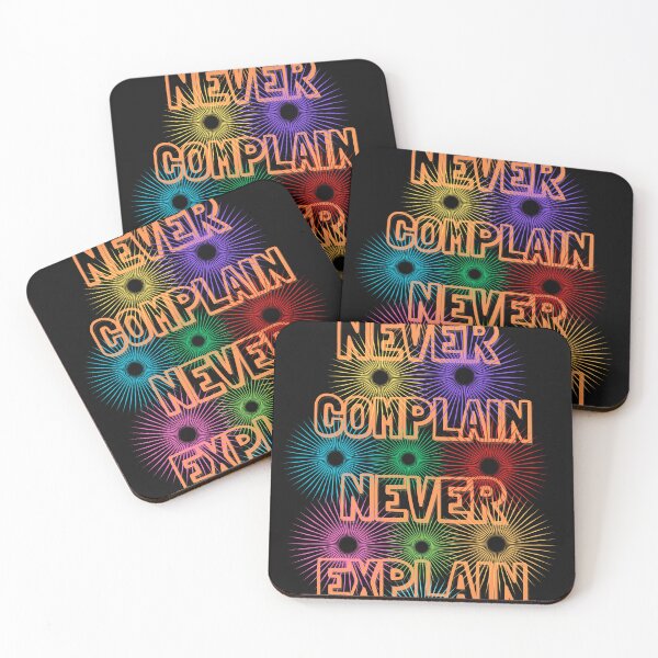 Item preview, Never complain Never Explain designed and sold by TheRightHonMP.