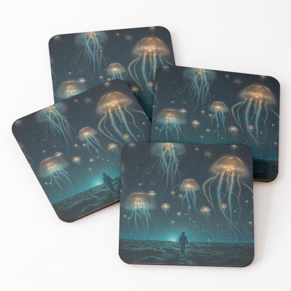 Item preview, Jellyfish Swarm Over the Prairie designed and sold by Satorizations.
