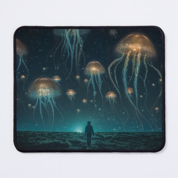Item preview, Jellyfish Swarm Over the Prairie designed and sold by Satorizations.