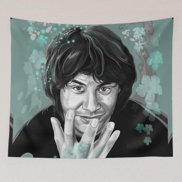 Aperçu de l'œuvre Peinture du jeune Keanu Reeves créée et vendue par AK-Hevonen.