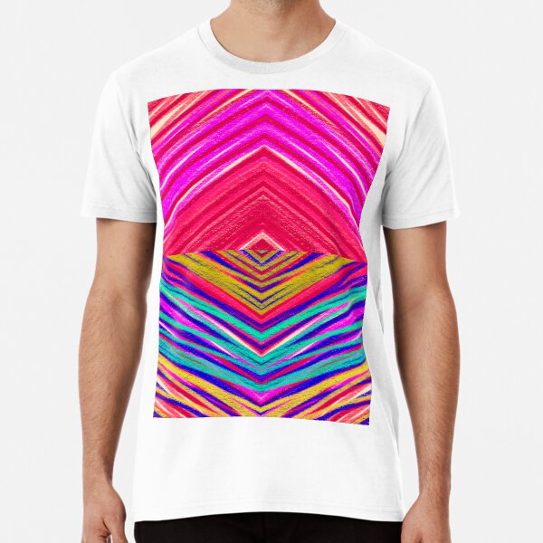 Arco iris psicodélico Camiseta premium