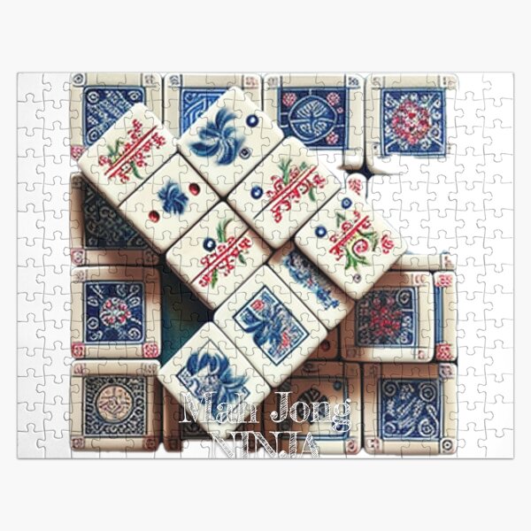 Solve Mahjong jigsaw puzzle online with 130 pieces