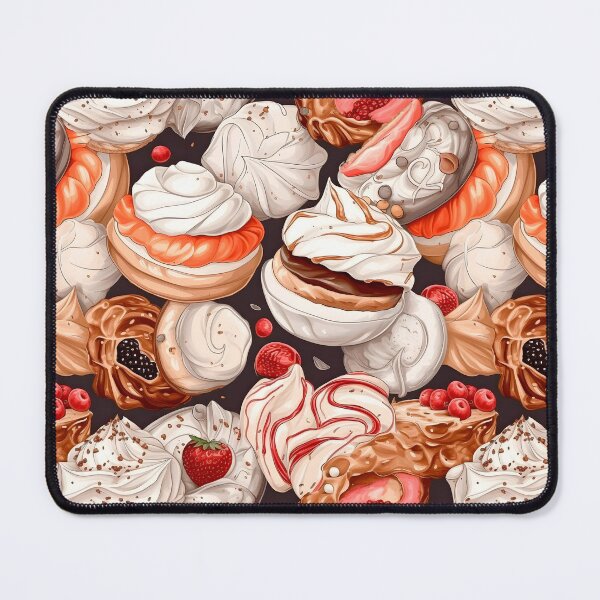 Item preview, My Grandmother's Cakes - Meringues & Choux Pastries Retro Food Pattern designed and sold by SecretDicer.