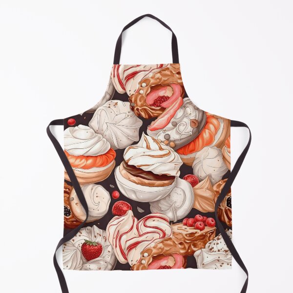 Item preview, My Grandmother's Cakes - Meringues & Choux Pastries Retro Food Pattern designed and sold by SecretDicer.