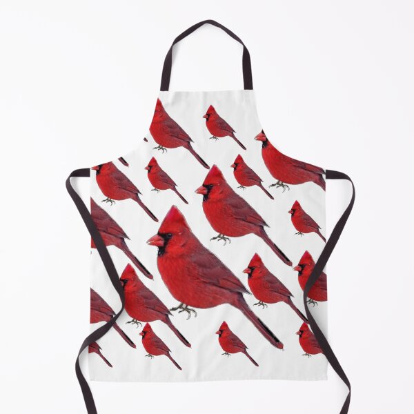 Item preview, ABSTRACT RED CARDINALE PATTERNS WHITE ART designed and sold by sharlesart.