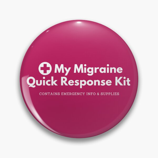 Item preview, My Migraine Quick Response Kit Pink Red Emergency Bag Pouch Headache Migraine Medication Abortive Preventive designed and sold by InterpreTees.