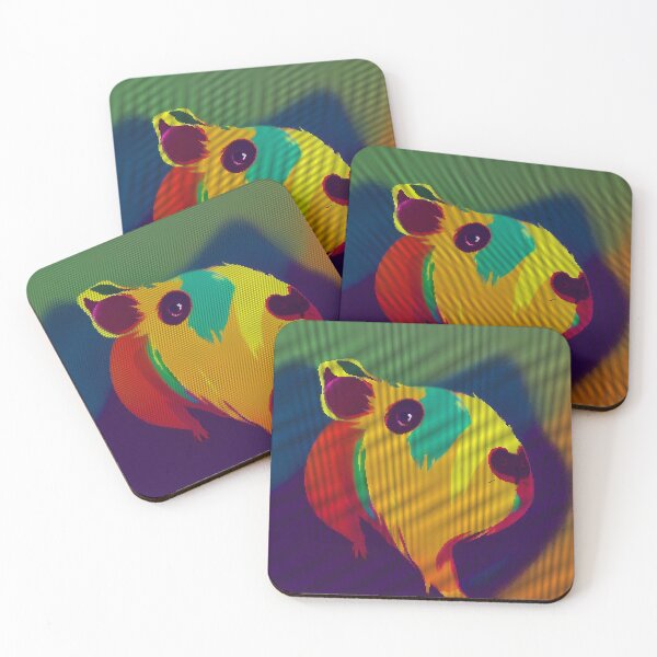 Item preview, Colorful Abstract Guinea Pig 8-bit Pixel Art designed and sold by PixelDripped.