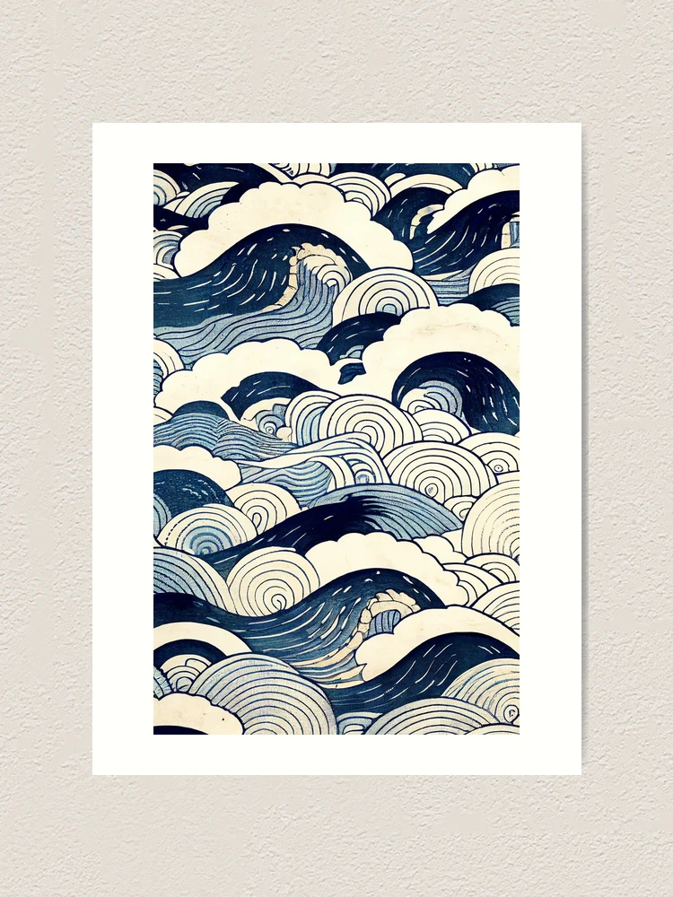 Japanese Clouds and Waves