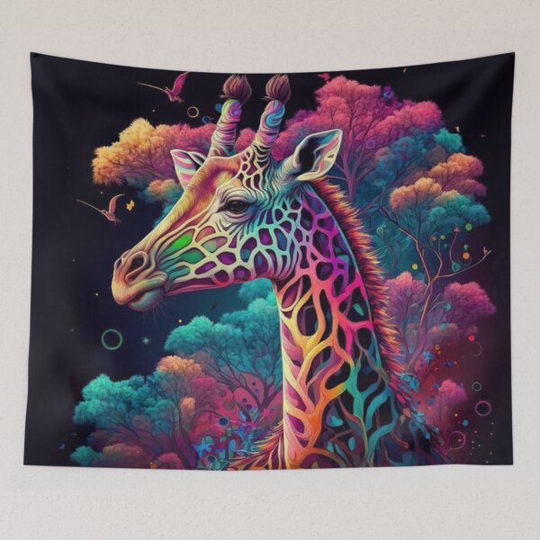Item preview, Giraffe in Neon designed and sold by Teixeira224.