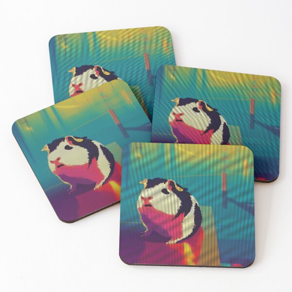 Item preview, Colorful Abstract Guinea Pig 8-bit Pixel Art designed and sold by PixelDripped.