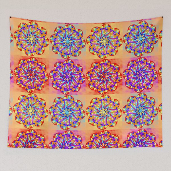 Item preview, Sea Urchin Carnival Patchwork designed and sold by PurpleSandpiper.
