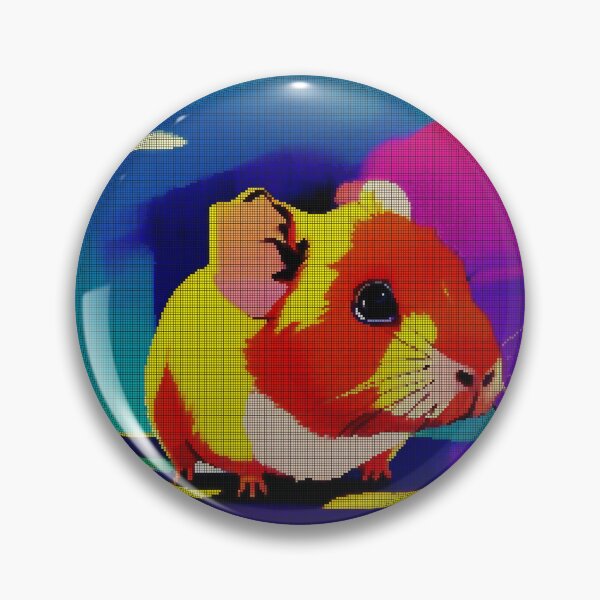 Item preview, Colorful Abstract Guinea Pig 8-bit Pixel Art designed and sold by PixelDripped.