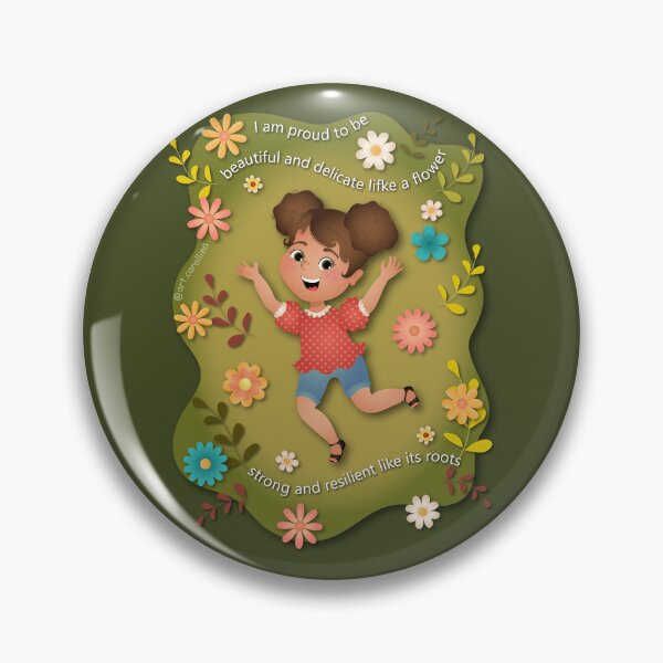 Item preview, Girl with flowers - Brunette designed and sold by ArtCarollina.