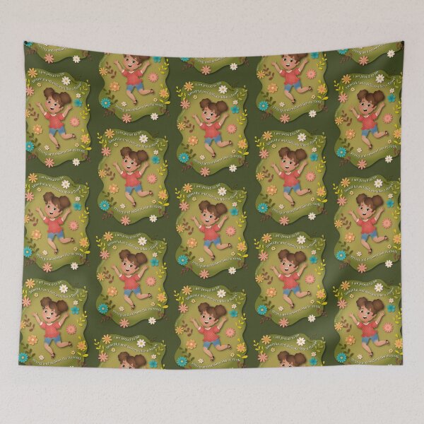 Item preview, Girl with flowers - Brunette designed and sold by ArtCarollina.