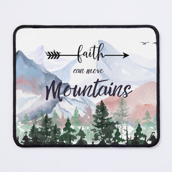 Item preview, Faith can move mountains - Christian quotes / Bible verse designed and sold by All-About-Life.
