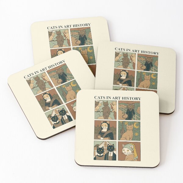 Item preview, Cats in Art History designed and sold by Thiago Corrêa.