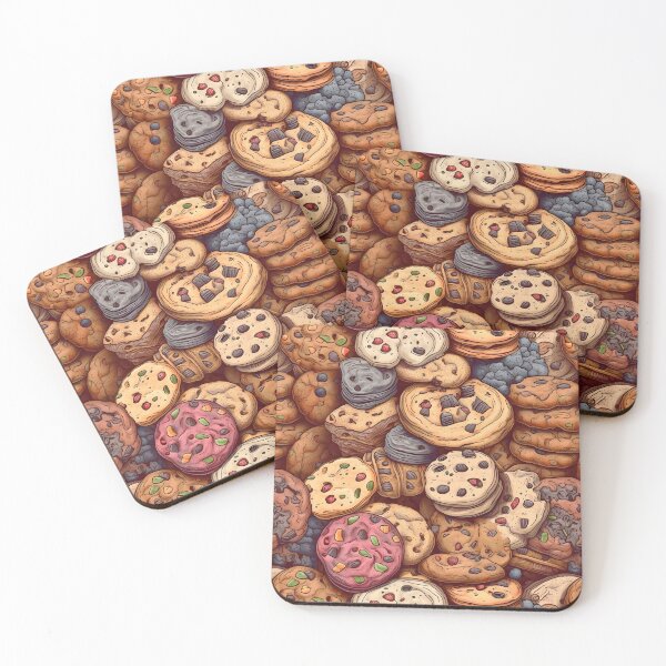 Item preview, My Grandmother's Cakes - Chocolate Cookies Cute Vintage Food Pattern designed and sold by SecretDicer.