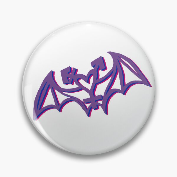 Item preview, Trans Heart Symbol with Bat Wings - bi colors designed and sold by evilbisexy.