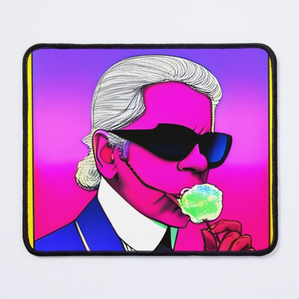 Item preview, Karl Lagerfeld eats cotton candy designed and sold by MelanieVerstr.