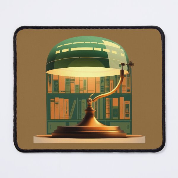 Item preview, Library green lamp designed and sold by UrbanHedgehog.