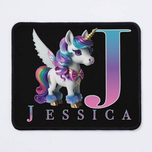 Item preview, Jessica name with a cute unicorn designed and sold by Lubellebubble20.