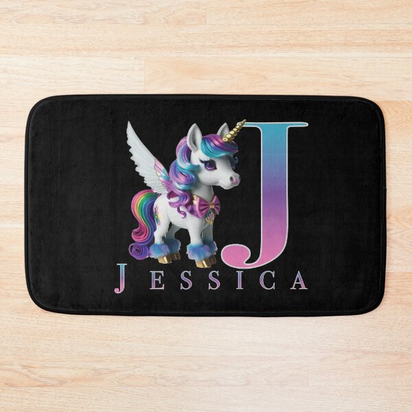Item preview, Jessica name with a cute unicorn designed and sold by Lubellebubble20.