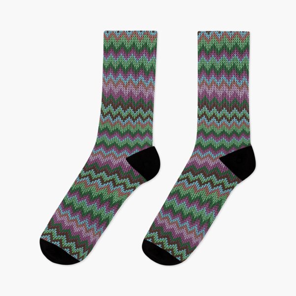 Item preview, Zigzag Knit Pattern designed and sold by notsweettea.
