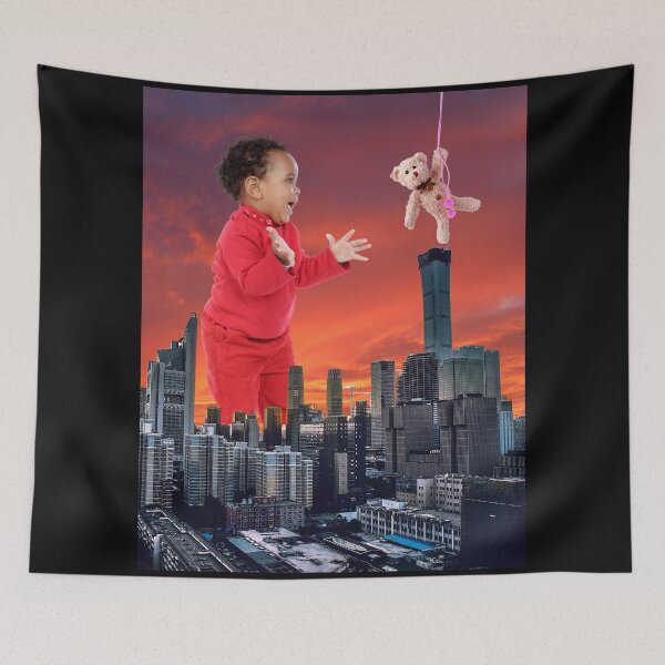 Item preview,  Baby & Teddy Bear Play In The City designed and sold by CannyGoods.
