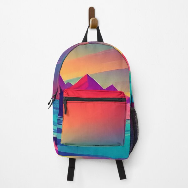 Item preview, Colourfull sky above mountains and trees designed and sold by SJG-digital.
