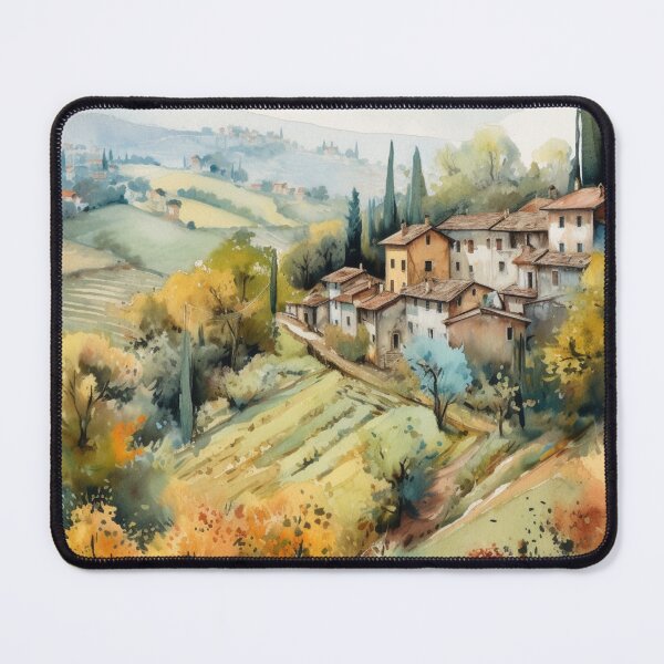 Item preview, Watercolor Italian Countryside designed and sold by LeafyLife.
