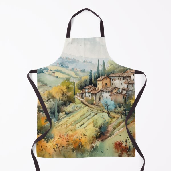 Item preview, Watercolor Italian Countryside designed and sold by LeafyLife.