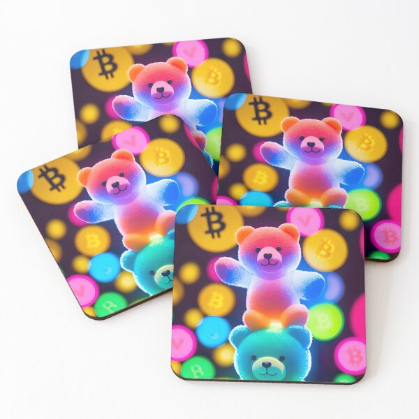 Item preview, Bitcoin Colorful with Teddybears designed and sold by whatcryptodo.