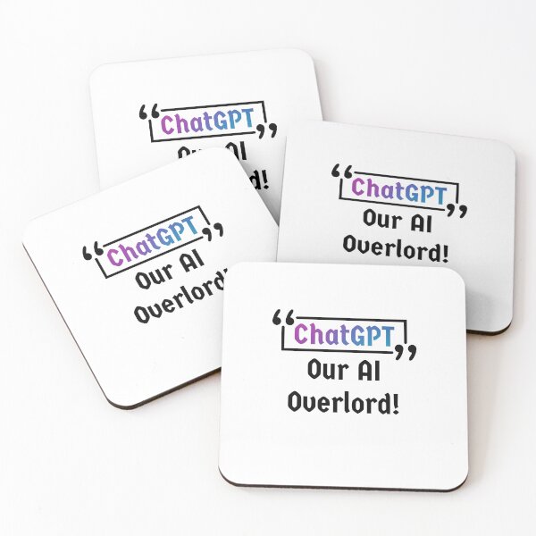 Item preview, ChatGPT Our AI Overlord - [White] designed and sold by Majmarketers.