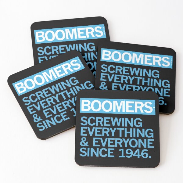 Item preview, BOOMERS — SCREWING EVERYTHING & EVERYONE SINCE 1946 designed and sold by Carbon13Design.