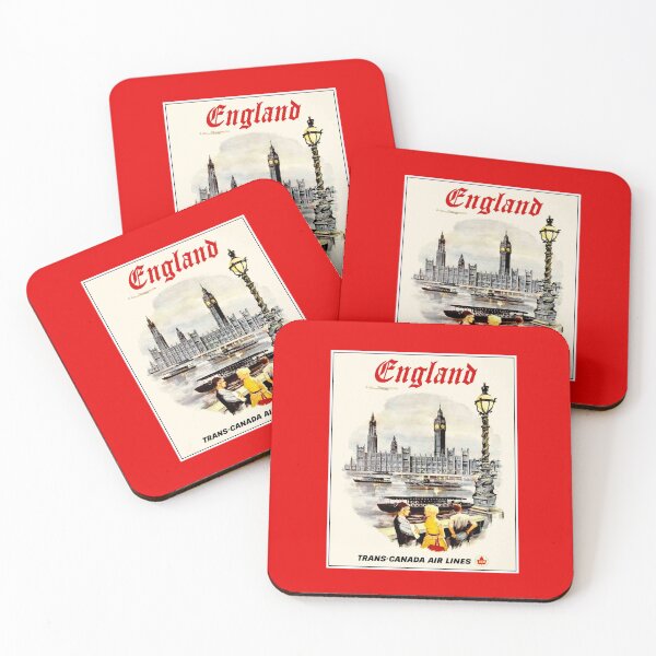 Item preview, TRANS-CANADA  AIR LINES : Vintage Travel  to England Advertising Print   designed and sold by posterbobs.