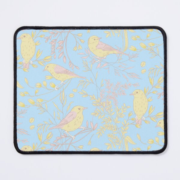 Item preview, pink and yellow birds designed and sold by Papergrape.