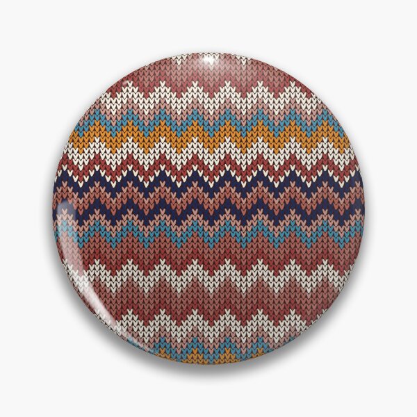 Item preview, 70's Zigzag Knit Pattern designed and sold by notsweettea.